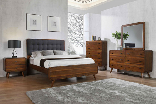 Robyn 5-piece Full Bedroom Set Dark Walnut / CS-205131F-S5