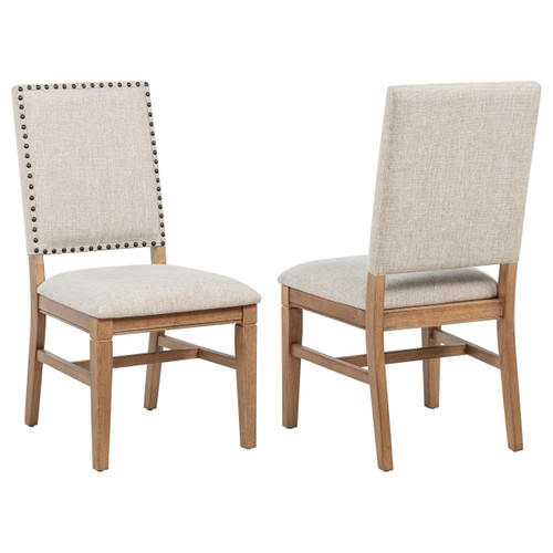 Middleton Upholstered Dining Side Chair Beige (Set of 2) / CS-108542