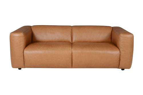 Divani Casa Atka - Modern Brown Leather Sofa / VGMB-MB-2361-BRN