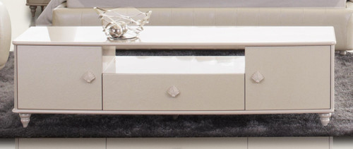 Modrest Tinger - Modern Off-White TV Stand / VGSLE-TINGER-TV