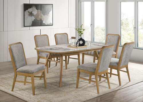 Croyden 7-piece Rectangular Dining Set Weathered Natural / CS-193731-S7