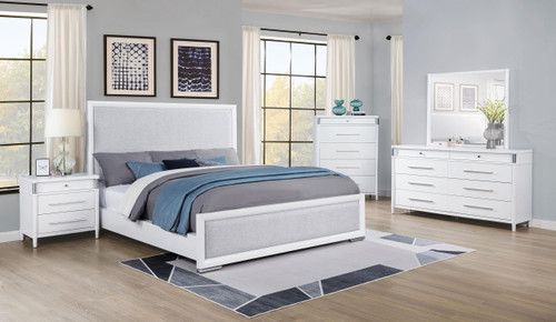 Gracemont 5-piece California King Bedroom Set White / CS-225071KW-S5