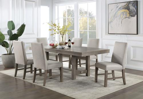 SAN ANTONIO Dining Table w/ 1 x 18 Leaf / CM3251GY-T