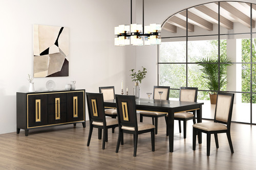 KENYADA 7 Pc. Dining Table Set / FM3401ES-T-7PC