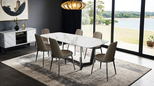 NORELLI 7 Pc. Dining Table Set / FM3701SV-T-7PC