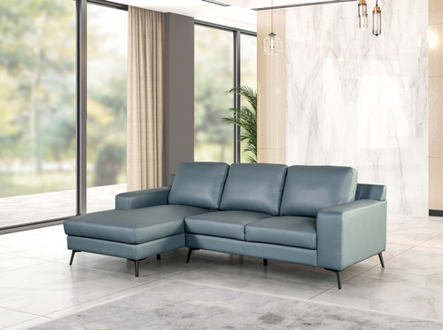 STORDAL Sectional, Left Chaise, Blue / FM69004BL-SECT-L