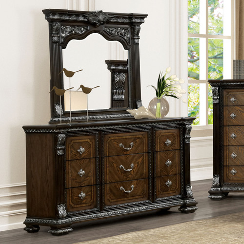 PROMENADE Dresser w/Jewelry Box, Espresso / FM70002DB-D