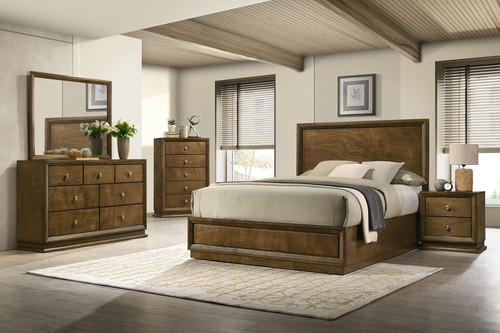 KIRKHAM E.King Bed, Walnut / FM7213WN-EK-BED