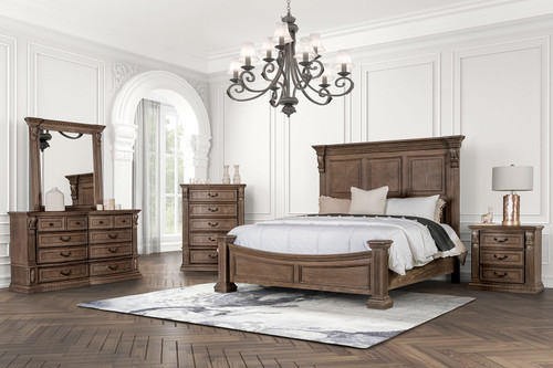 SEVENOAKS 5 Pc. Queen Bedroom Set w/ Chest / FM7418AK-Q-5PC-CHEST