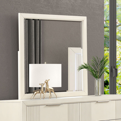 ISADORE Mirror, Antique White / FM7700WH-M