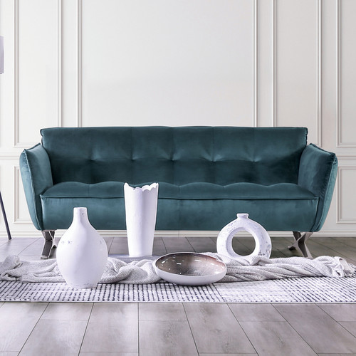 CIVELLUTINO Sofa, Teal / FM90004TL-SF-PK
