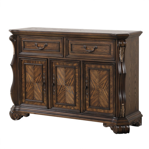LEOVANNI Sideboard, Dark Brown / FM31003DB-SV