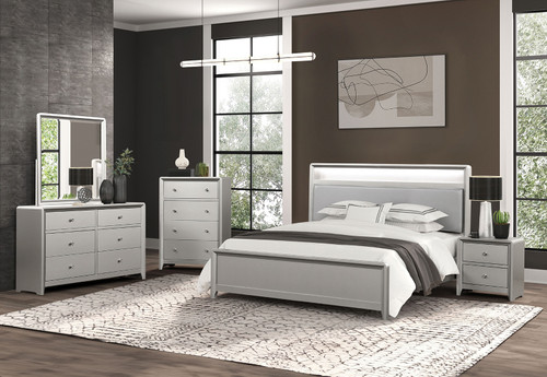 BRYNE 5 Pc. Queen Bedroom Set w/ Chest / FM7170CPN-Q-5PC-C