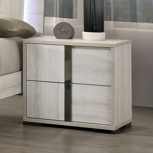 HORTEN Nightstand, White Wash / FM7200WH-N