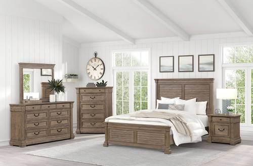 SHERINGHAM E.King Bed, Weathered Gray / FM7701BR-EK-BED