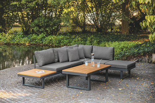 SAN JOSE Modular Sectional, Gun Metal/Natural/Gray / GM-1007
