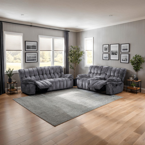 Hieronymus Manual Sofa + Loveseat / FM64001DG-M-2PC