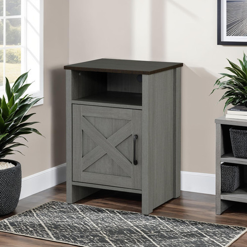 Garibaldi Side Table, Brown/Gray / SL-AC4002