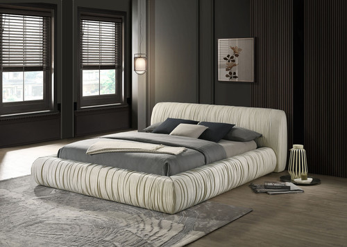 Palmdale Queen Bed, Ivory / FM72006IV-Q-BED