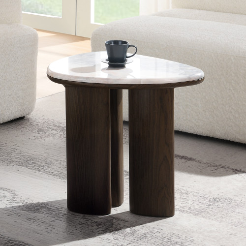 Hanale End Table w/Natural Marble / LV04576
