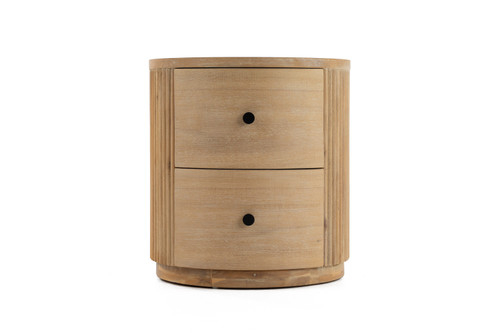 Jacobson - Modern Natural Acacia Nightstand / VGWD-LYO-BST02