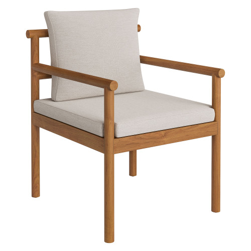 Eleni Outdoor Patio Teak Wood Rope Dining Chair by Modway / EEI-7561