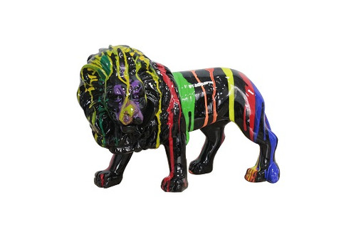 Lion Multi Colored Sculpture / VGTH-PC-0180