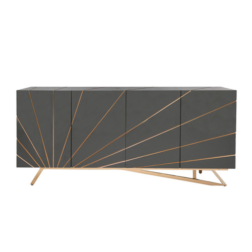 Katzu- Modern Grey and Rose Gold Buffet / VGVC-G2127-GRY