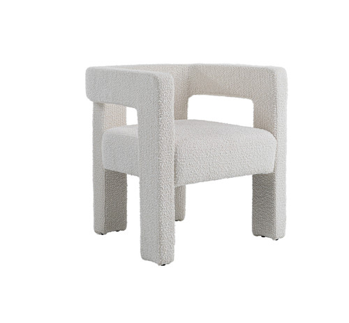 Drea - Modern White Fabric Dining Chair / VGEUMC-9653CH-A-WHT