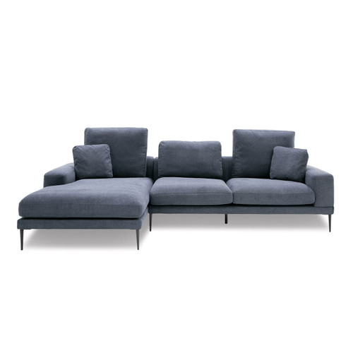 Corwith - Modern Blue Fabric Left Facing Sectional / VGMB-C019-BLU