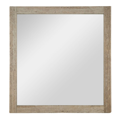Roma - Modern Faux Travertine + Gold Mirror / VGAN-ROMA-MIR