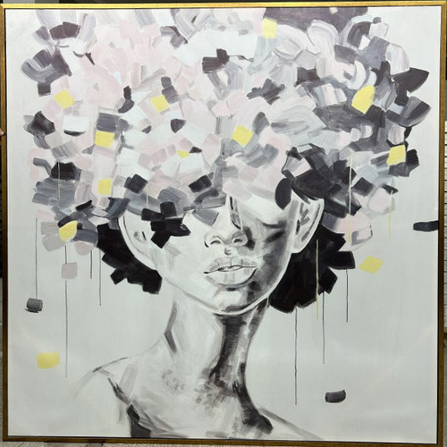 VIG23005 - 71 X 71 Gold Framed Painting / VGTHVIG23005