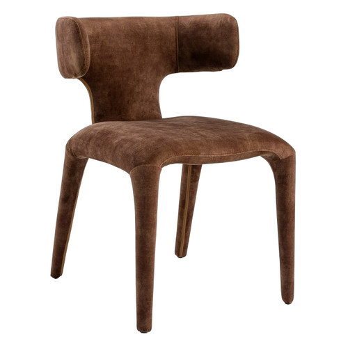 Saehee - Modern Camel Velvet Fabric Dining Chair / VGEUMC-7512CH-DECENT-004