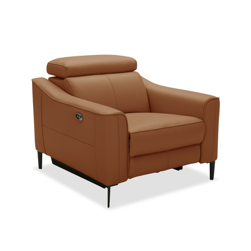 Eden - Modern Camel Leather Recliner Chair / VGKV-KM.5012-CHR-CML