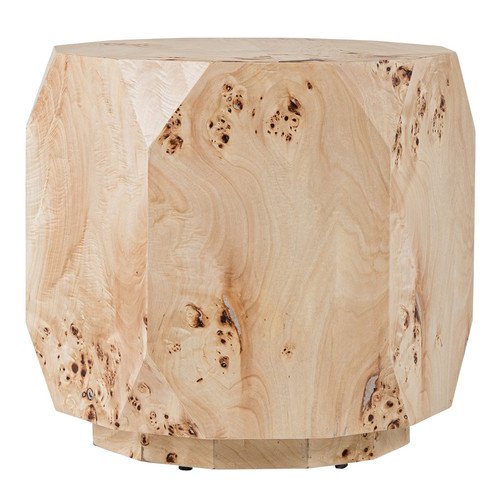 July - Modern Mapa Burl Round End Table / VGOD-LZ-226E-L-END