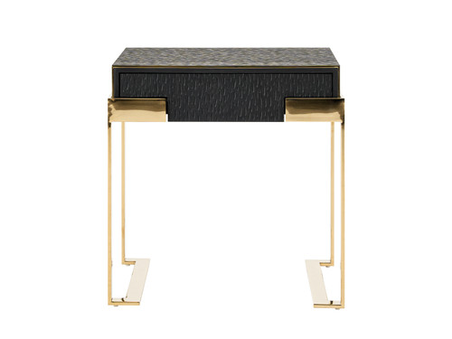 Rothsay - Modern Wenge + Gold Nightstand / VGVC-N096A