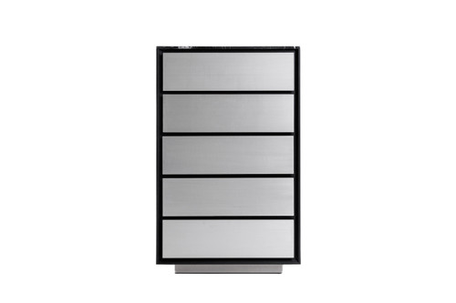 Concord - Modern Black Marble + Black Ash + Aluminum Chest / VGVC-J2301-5H