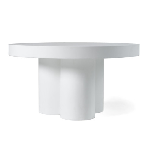 Bruni - Modern White Concrete Coffee Table / VGGR-623840-WHT