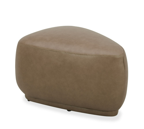 Kinsey - Modern Tan Leather Small River Rock Ottoman / VGKK-KF.D2015-S-SAND