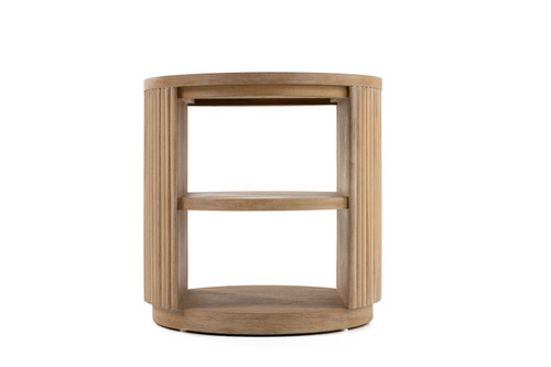Jacobson - Modern Natural Acacia End Table / VGWD-LYO-BF2D
