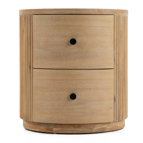 Jacobson - Modern Natural Acacia Nightstand / VGWD-LYO-BST02