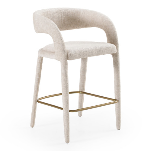 Faerron - Modern Light Grey Fabric Counter Chair / VGEU-MC-7182BC-LTGRY