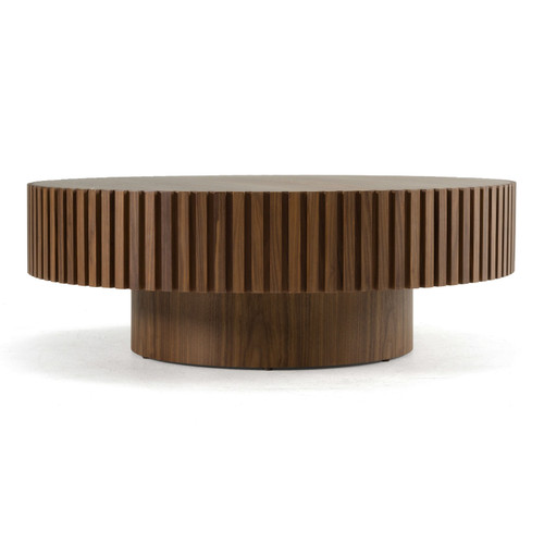 Pierre - Modern Walnut Large Round Coffee Table / VGDW-DW4023-LRG-WAL