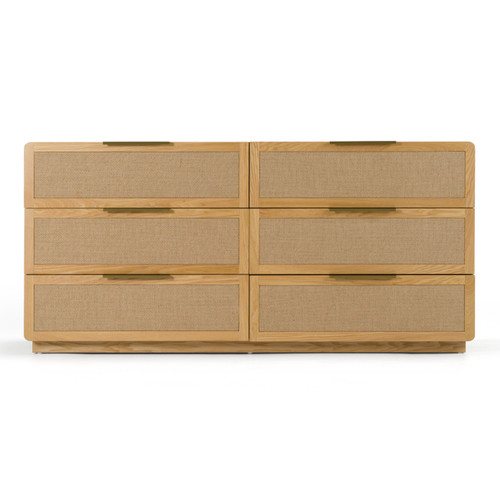 Gavin - Modern Natural Ash + Rattan Dresser / VGVC-J2411-D-NAT