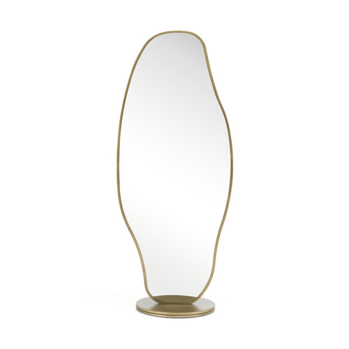 Esteem - Modern Antique Brass Freestanding Mirror / VGFA-SA549