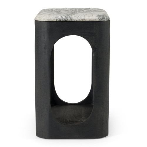 Marco - Modern Black & White Granite End Table / VGNR-NI90023