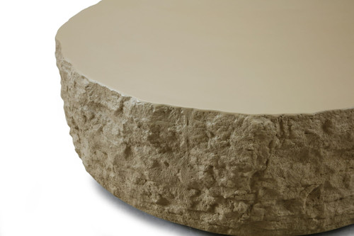 Quarry - Modern Beige Round Coffee Table / VGVC-CT112-BGE