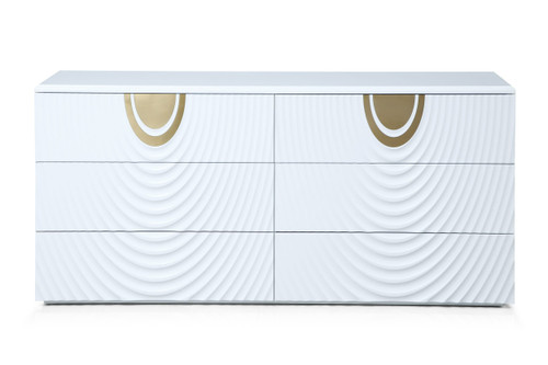 J1869-D - Sample - White + Gold Dresser / VGVC-J1869-D