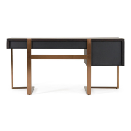 Modern Fauna Wenge and Rosegold Desk / VGBB-BN-2DK-WNGROSE