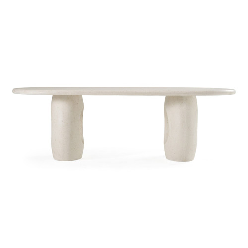 Carville - Modern Terrazzo Concrete Oval Dining Table / VGGR-618076-TZ